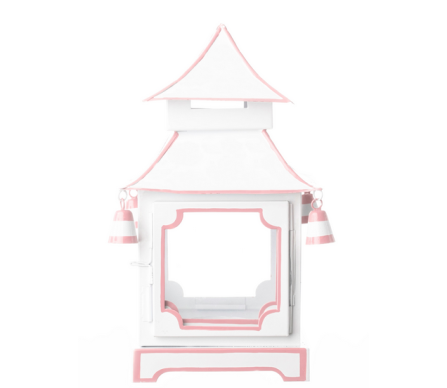 Stunning white/pale pink pagoda (medium) 