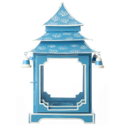 Stunning crisp blue coral pagoda (large) 