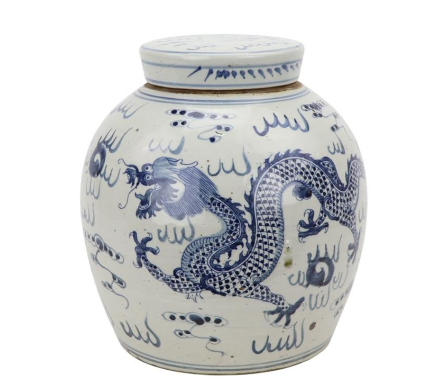 Fabulous new dragon flat top jar
