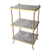 Gorgeous silver leaf/gold tiered stand