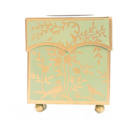 Stunning new green/gold scalloped tissue box 