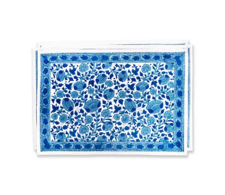 Stunning new blue indigo place mats (set of 4)