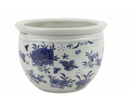 Beautiful small all over floral fishbowl