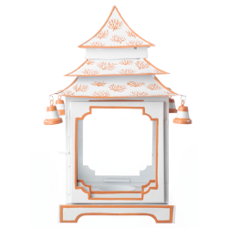 Beautiful white/coral large pagoda 