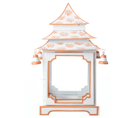 Beautiful white/coral large pagoda 
