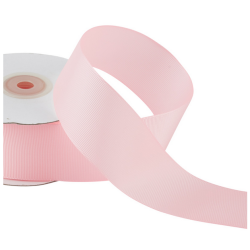 Fabulous new jumbo roll pale pink 1.5" grosgrain ribbon