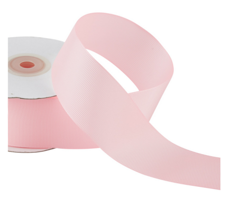 Fabulous new jumbo roll pale pink 1.5" grosgrain ribbon