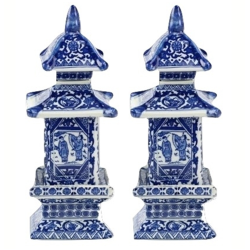 Mini Blue and White Pagodas style 1