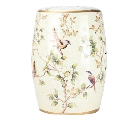 Incredible chinoiserie ivory garden seat