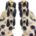 Fabulous pair of blue/ivory Staffordshire dogs (Small)