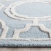 Gorgeous pale blue/ivory geometric/trellis rug