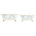 Ivory and Blue Rectangular Chinoiserie Planter Small