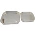 Wonderful elegant pierced silver square trays (2 Sizes)