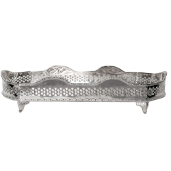 Mid Size Elongated Silver Tray