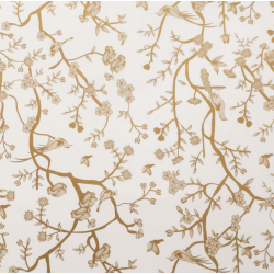 Ivory and Gold Chinoiserie gift wrap