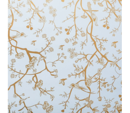 Pale Blue with Gold Chinoiserie gift wrap