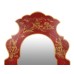Red and Gold Narrow Figurine Mirror