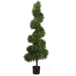 Fabulous faux boxwood spiral shaped topiary tree UV protected (46")