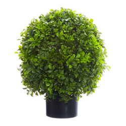 Fabulous 16"  faux boxwood ball topiary