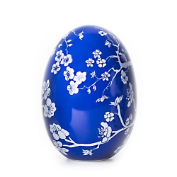 Navy Cherry Blossom Egg