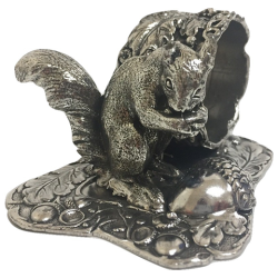 Squirrel with Nut Napkin Ring 