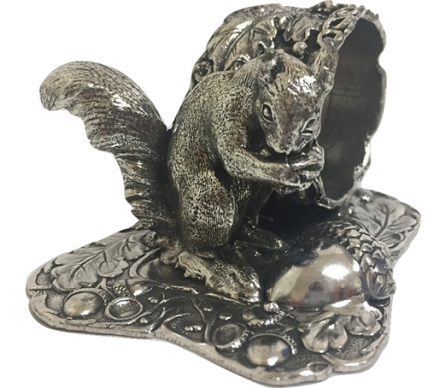 Squirrel with Nut Napkin Ring 