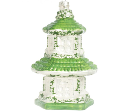Green and White Pagoda 1
