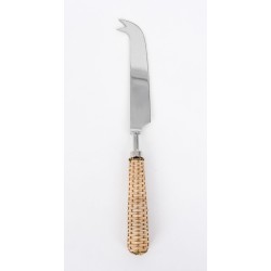 Elegant basketweave cheese knife