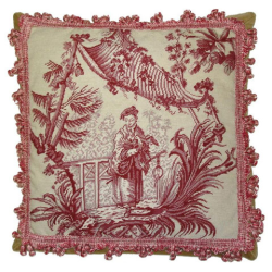 Chinoiserie Woman Red 2 Pillow