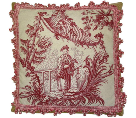 Chinoiserie Woman Red 2 Pillow