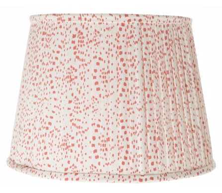 Stunning new pleated red dot lampshade