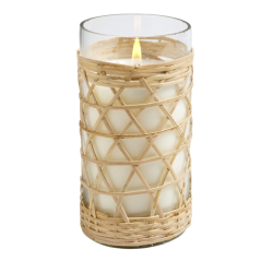 Salt and Sea small rattan wrapped candle