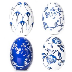 Set of Four Porcelain Eggs