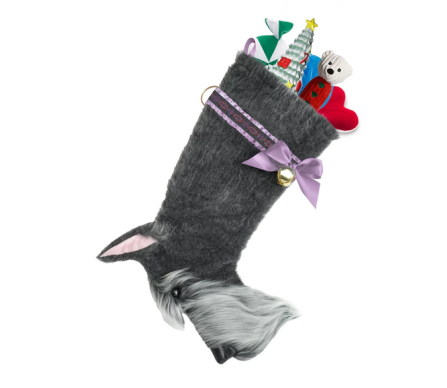 Schnauzer dog stocking